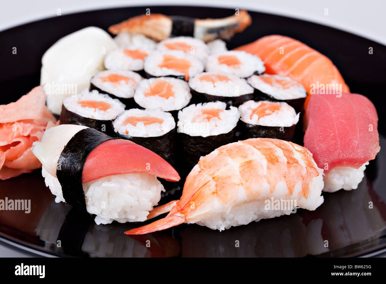 Traditionelle Lebensmittel - Japan Diferent Sushi Stockfoto