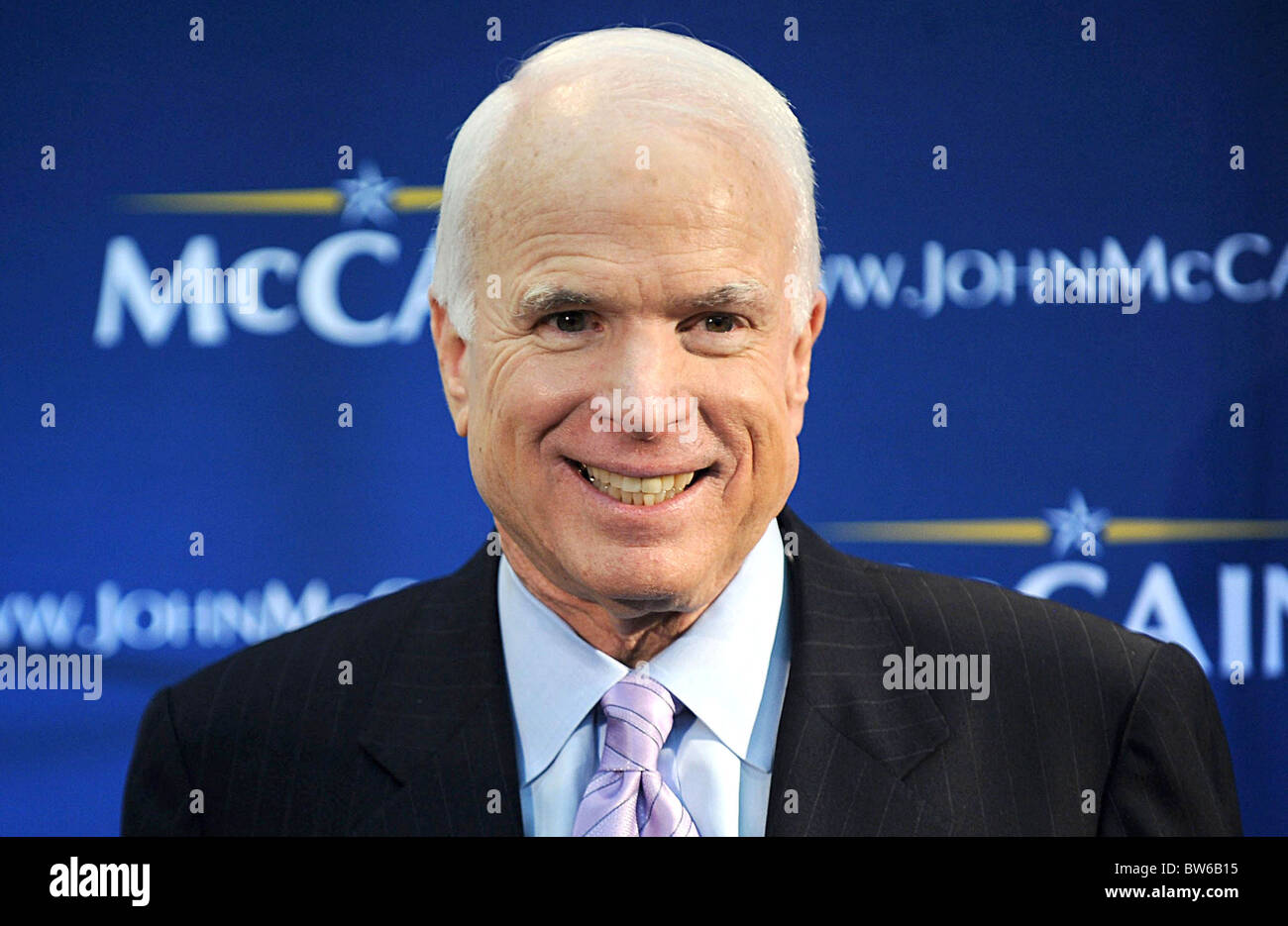 John McCain Präsidentschaftswahlkampf Stop in Brooklyn Stockfoto