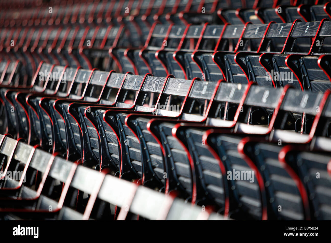 Stadion Sitzplätze, Fenway Park, Boston, Massachusetts Stockfoto