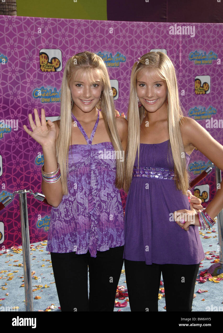 Premiere des Disney Channel die CHEETAH GIRLS ONE WORLD Stockfoto