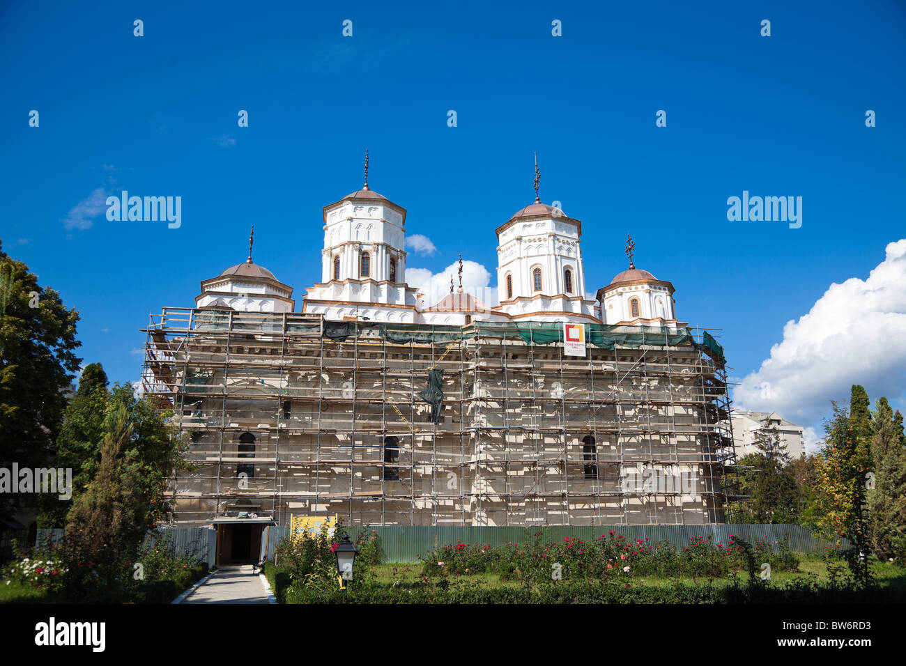 Die Kirche des Klosters Golia renoviert in Iasi, Rumänien. Stockfoto