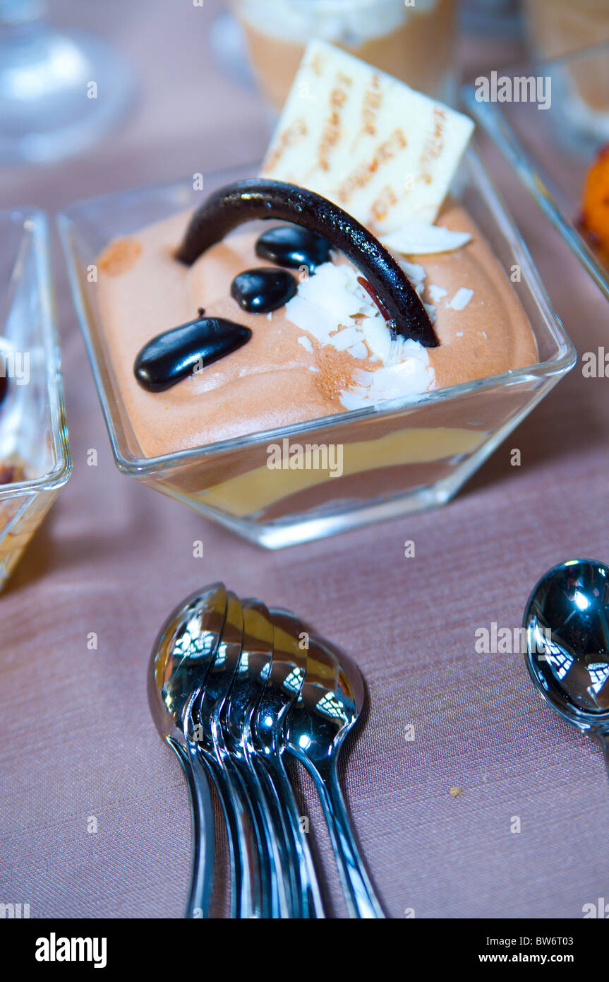 Mousse-dessert Stockfoto