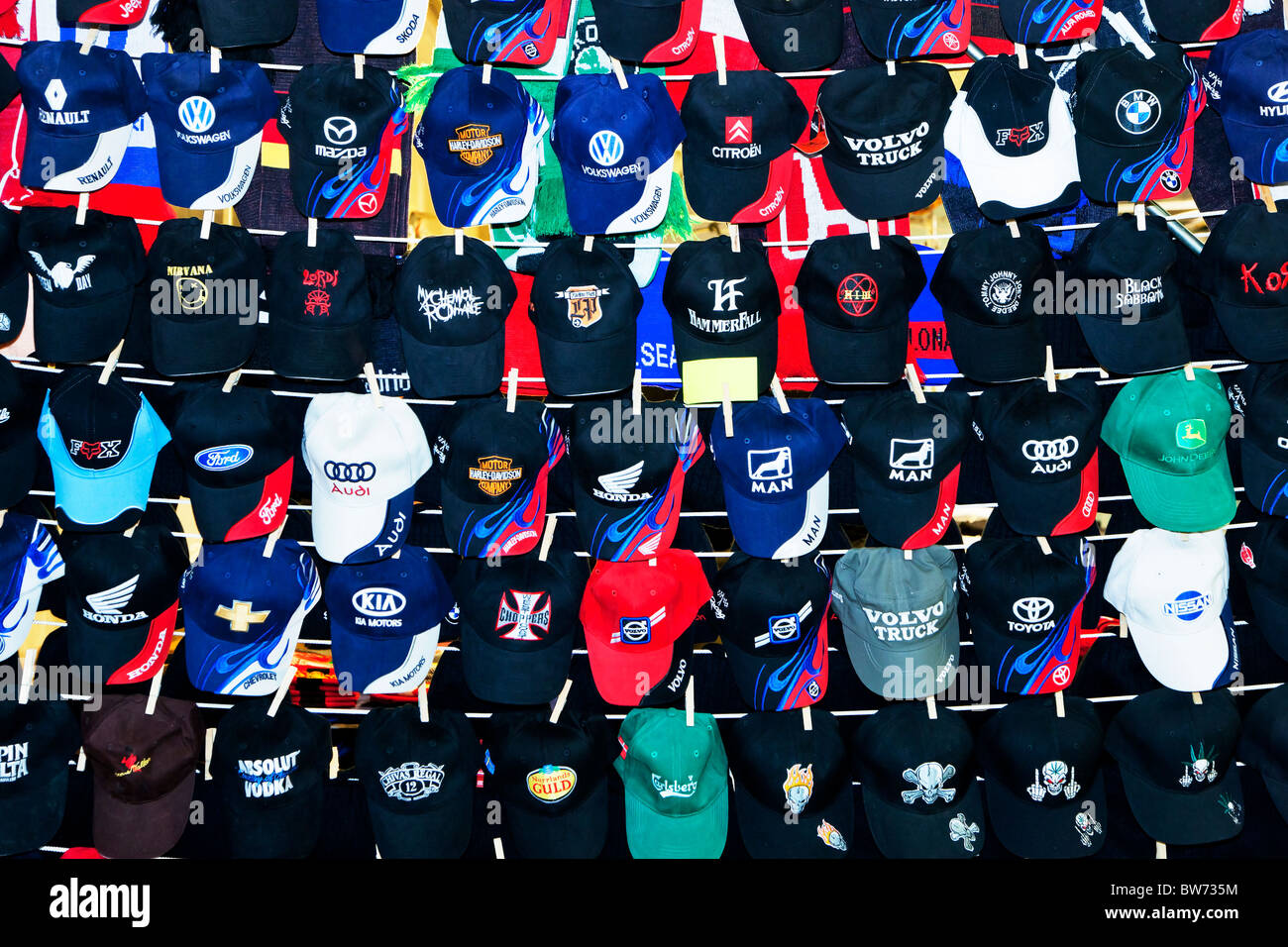 Auto-Kappen-Anzeige Stockfoto