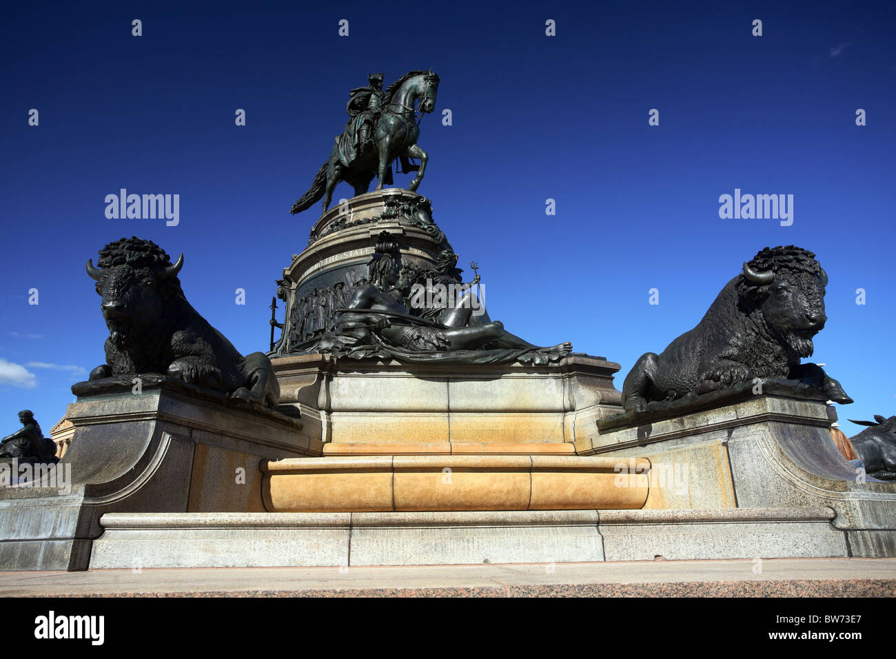 Die George-Washington-Monument in Eakins Oval, Philadelphia, USA Stockfoto