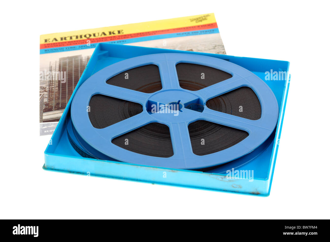 Super8 Cine Filmrolle des Erdbebens Film für den Heimgebrauch Stockfoto