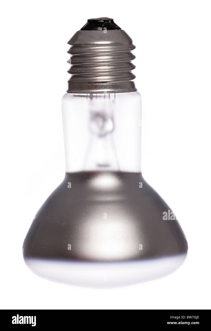 Scheinwerfer Glühbirne isoliert auf weißem Hintergrund Stockfoto