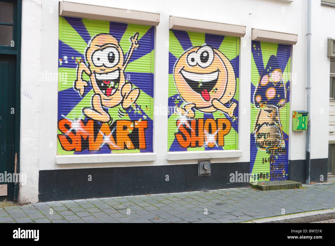 Smartshop oder Coffeeshop in Zwolle, Niederlande Stockfoto