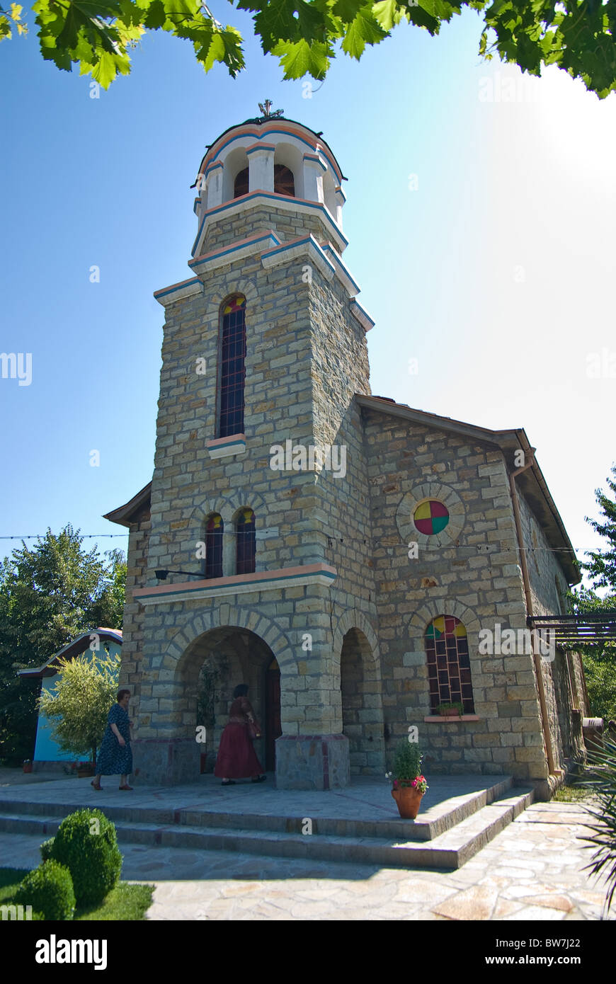 Tempel Komplex Annahme Kardjali dreischiffige Basilika, das 20 Jahrhundert, arbeiten Tempel Stockfoto