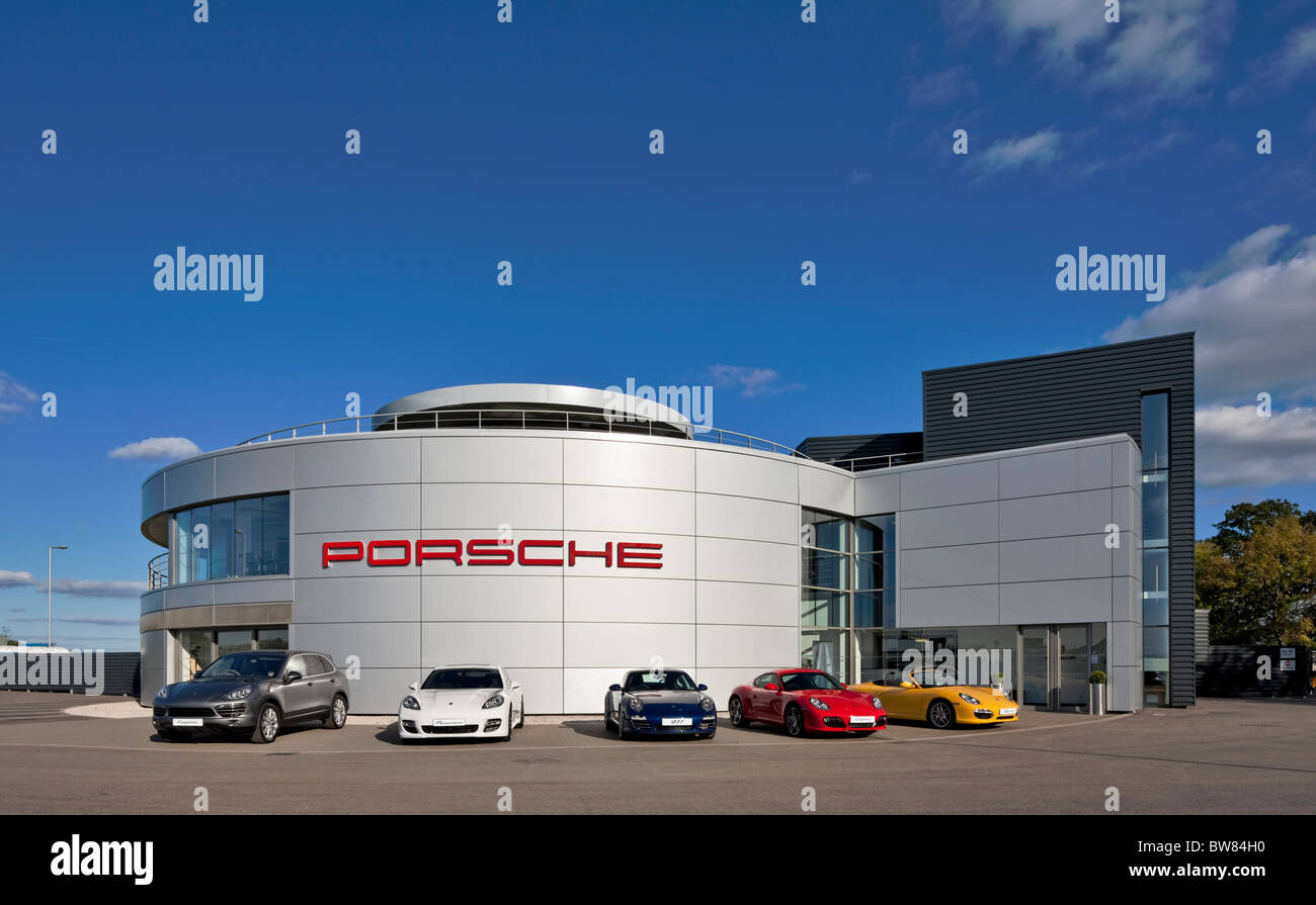 Die Porsche Experience Center in Siverstone. Stockfoto