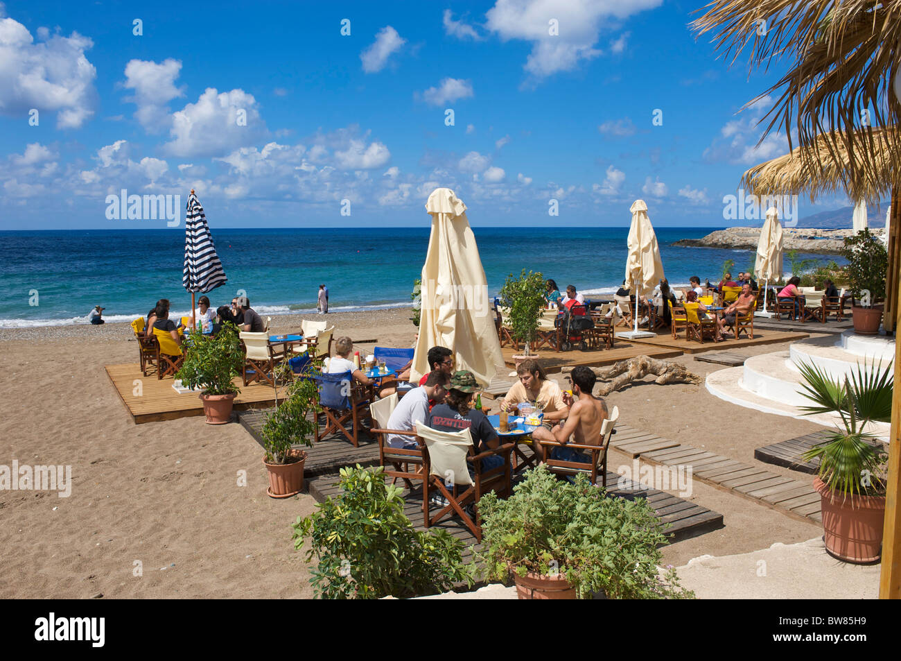 Strandbar in Lakki, Akamas-Halbinsel, Zypern Stockfoto