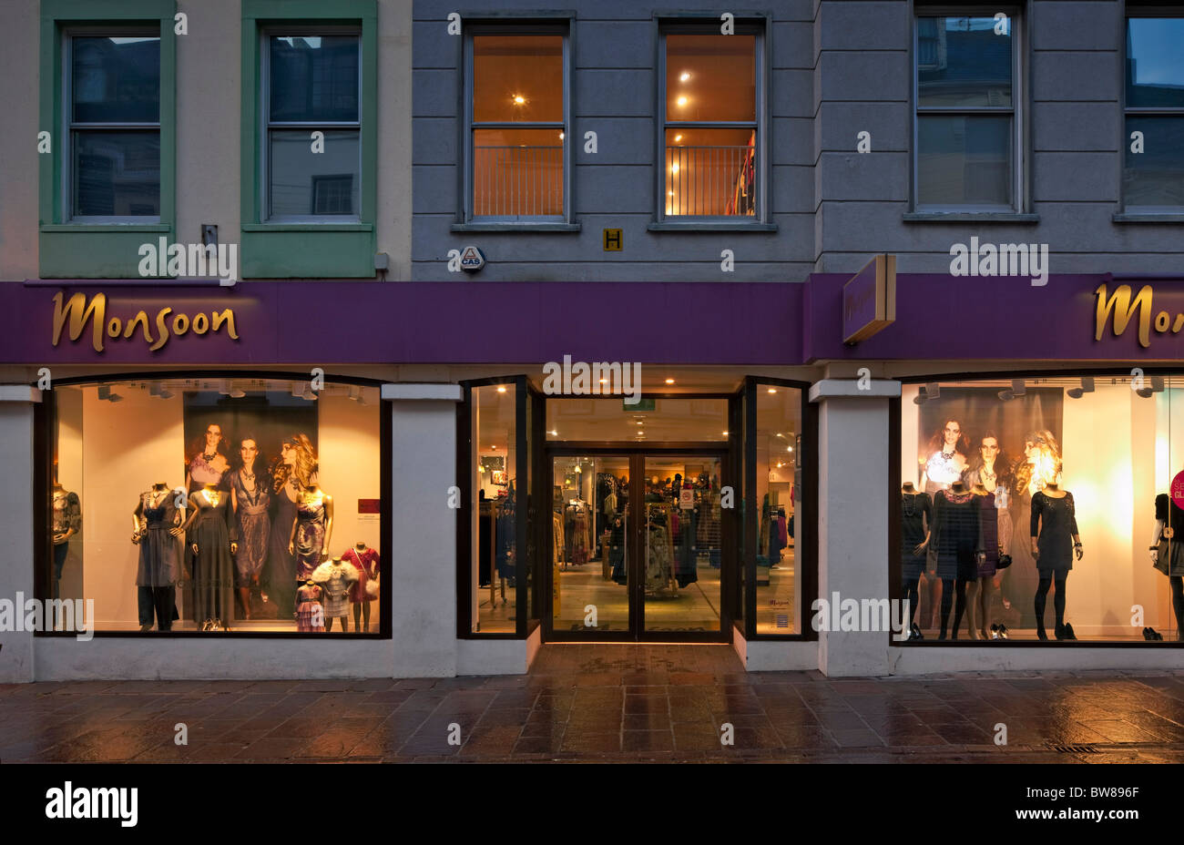 Einzelhandels- und Büroflächen Entwicklung in Queen Street, St. Helier, Jersey. Stockfoto