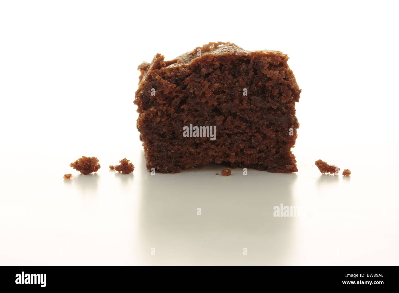 Die letzten Schokoladen-Brownie Stockfoto