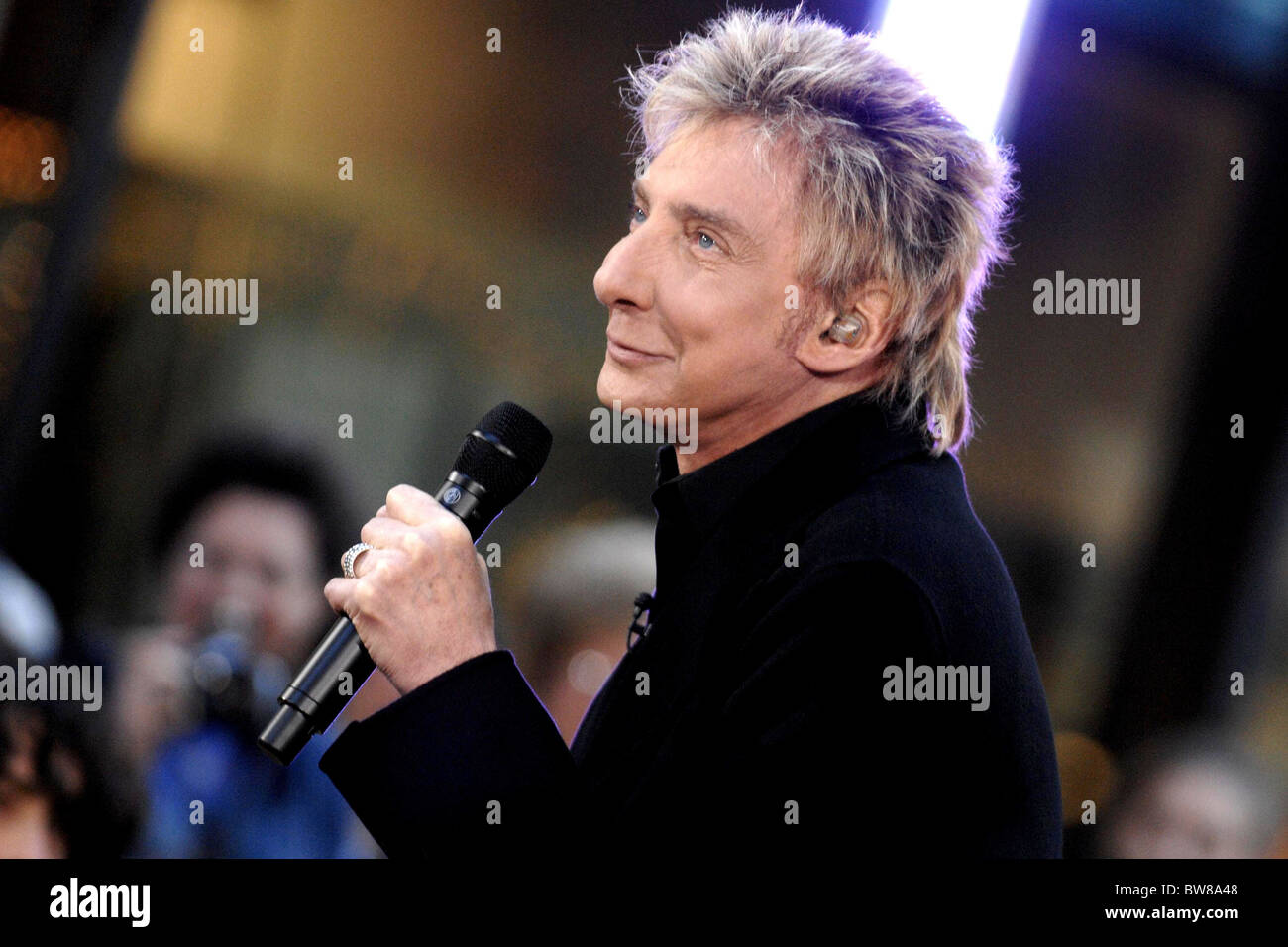 NBC-heute-SHOW-Konzert mit Barry Manilow Stockfoto
