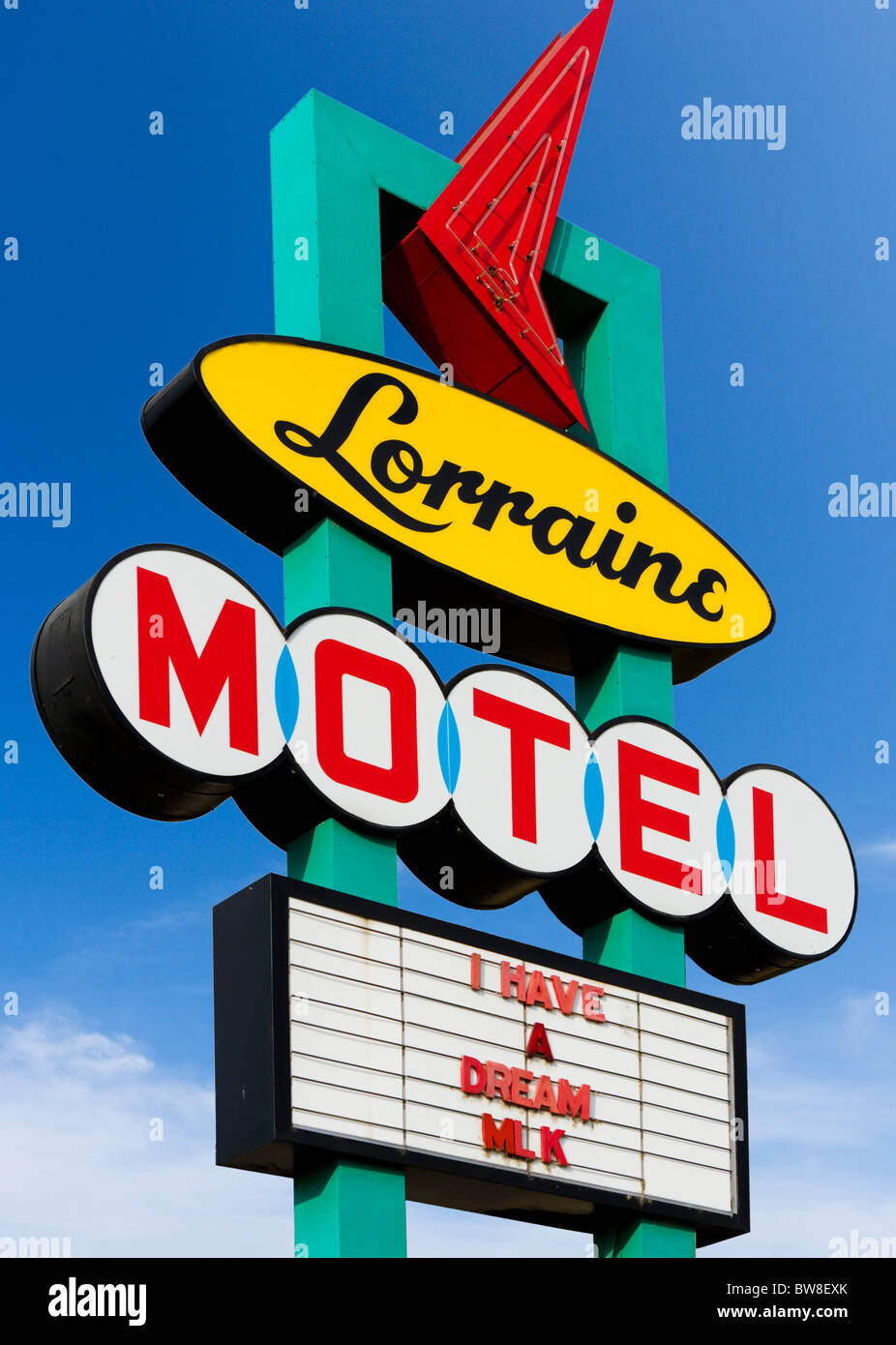 Lorraine Motel, Website von Martin Luther King Jr. Ermordung, National Civil Rights Museum, Memphis, Tennesse, USA Stockfoto