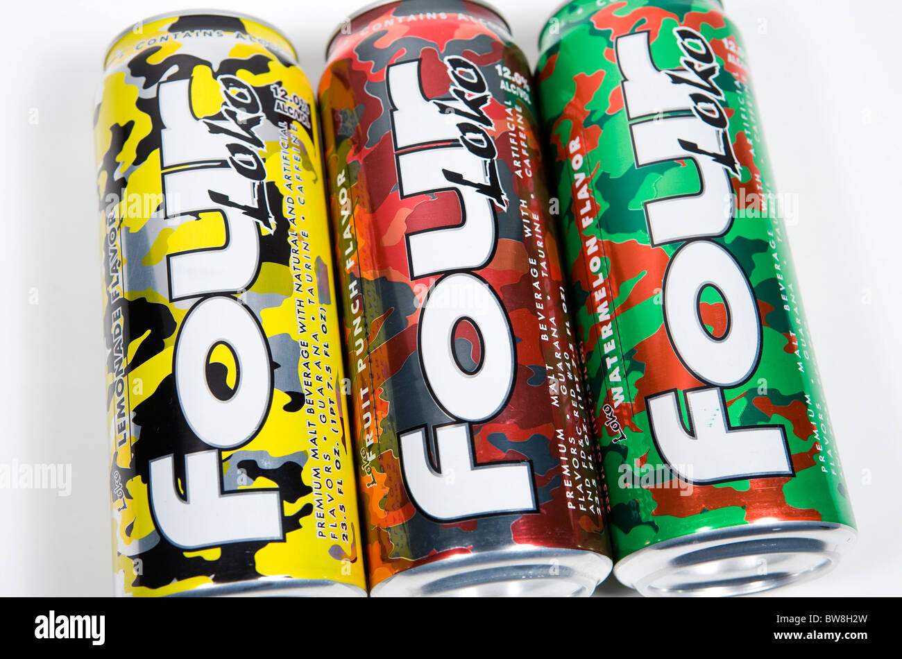 Vier Loko, auch bekannt als "Blackout In A Can" Stockfoto