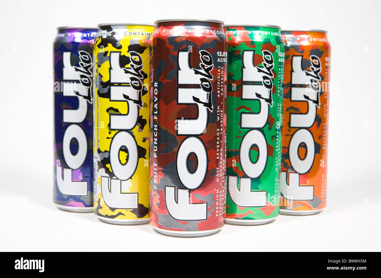 Vier Loko, auch bekannt als "Blackout In A Can" Stockfoto