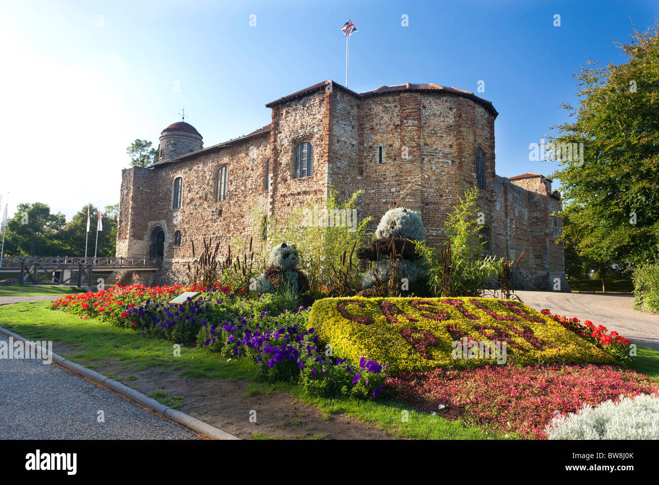 Schlosspark in Colchester, Essex, UK Stockfoto
