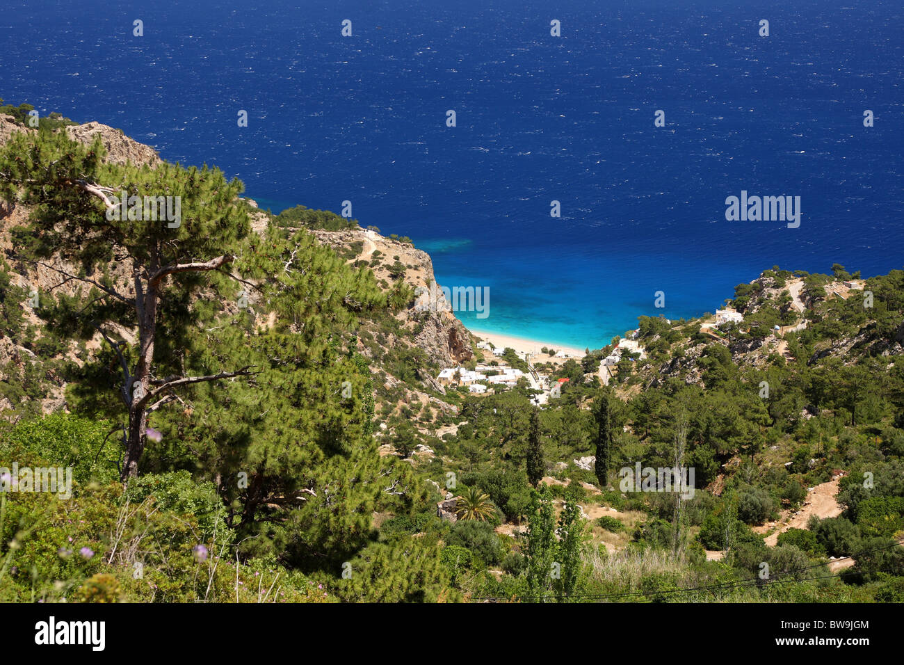 Karpathos-Strand Stockfoto