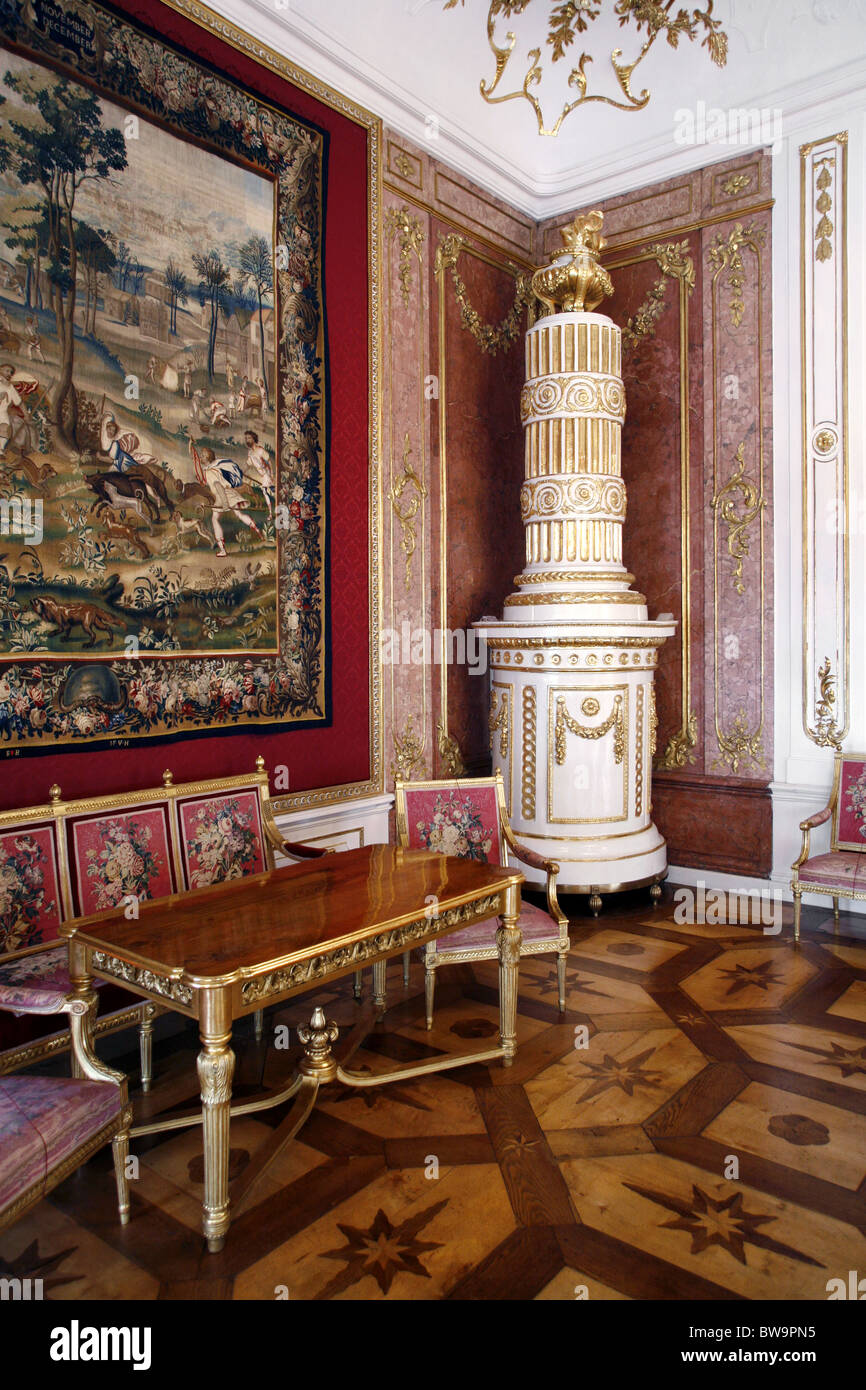 Zustand der Zimmer, Prunkraum, Alte Residenz, Salzburg, Österreich Stockfoto