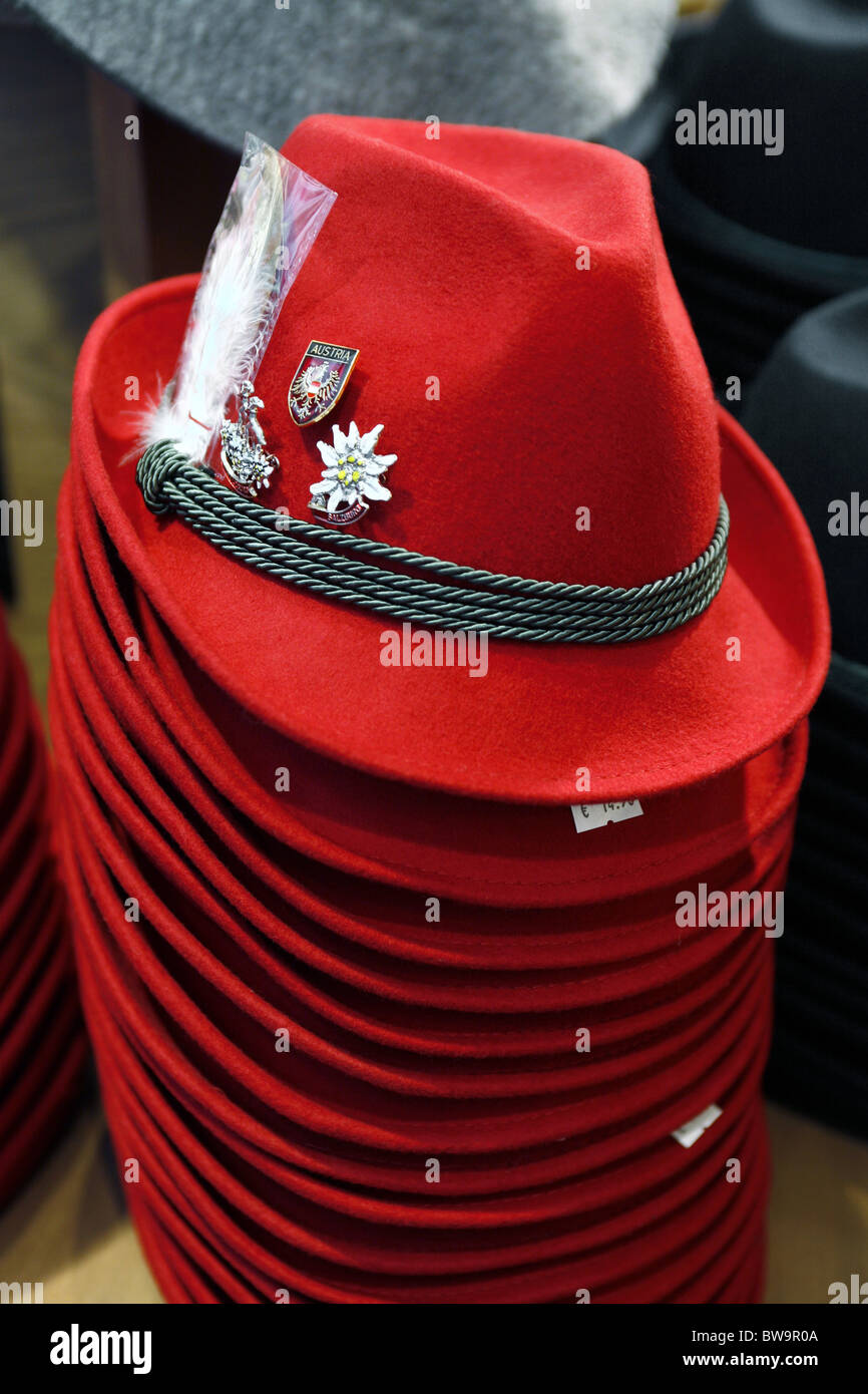 Tiroler Hüte, Salzburg, Österreich Stockfoto