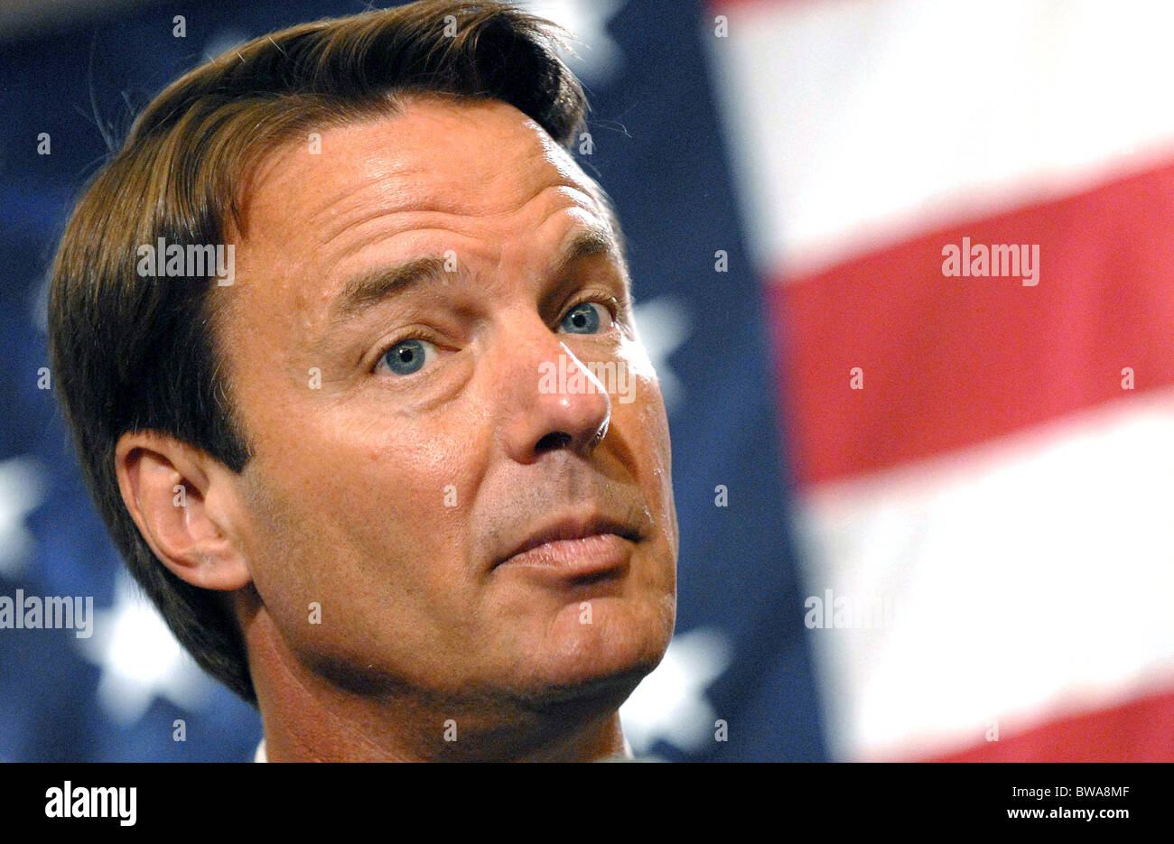 John Edwards Kampf gegen den Terrorismus Rede Stockfoto