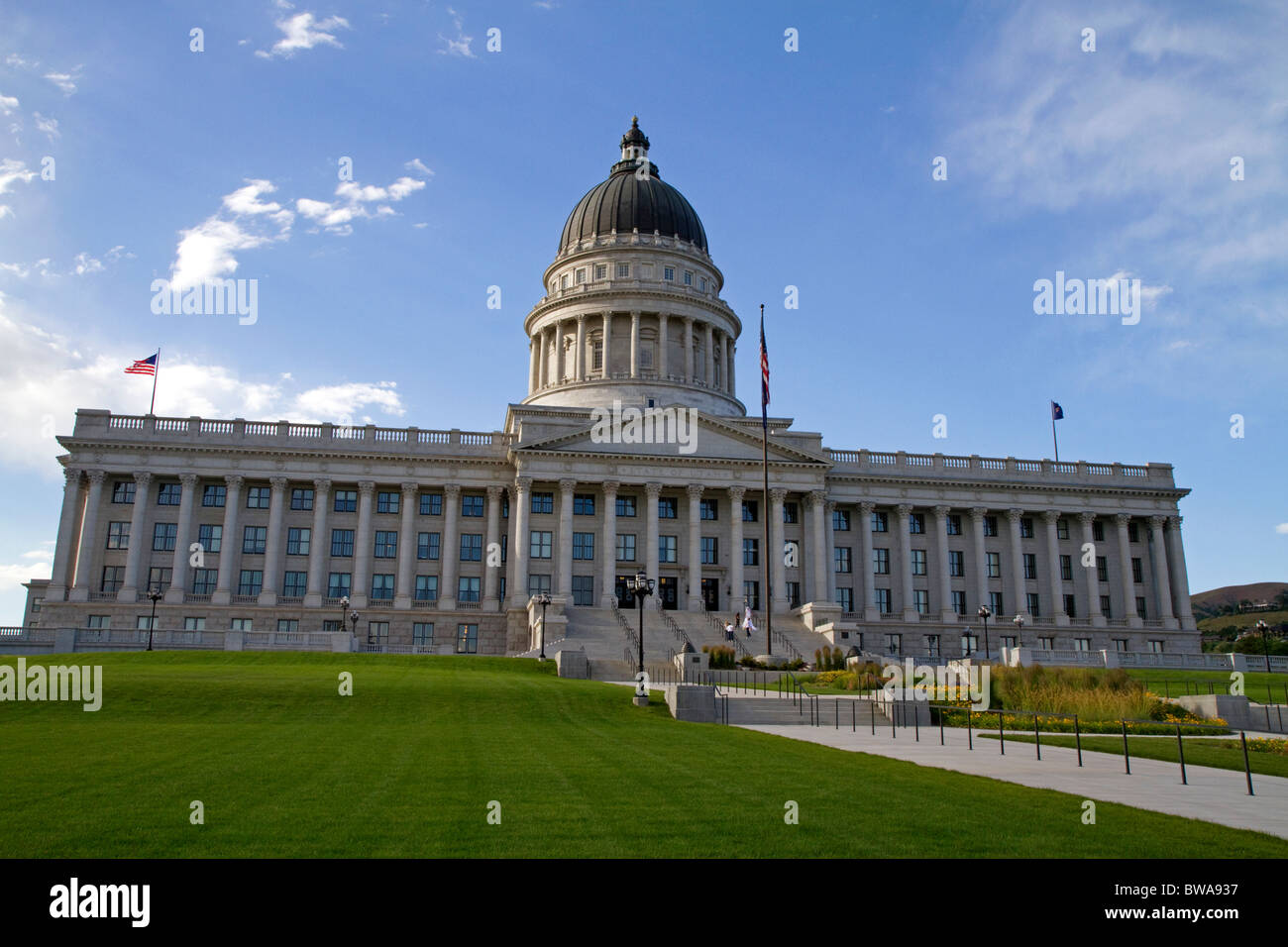Die Utah State Capitol Gebäude auf dem Capitol Hill in Salt Lake City, Utah, USA. Stockfoto