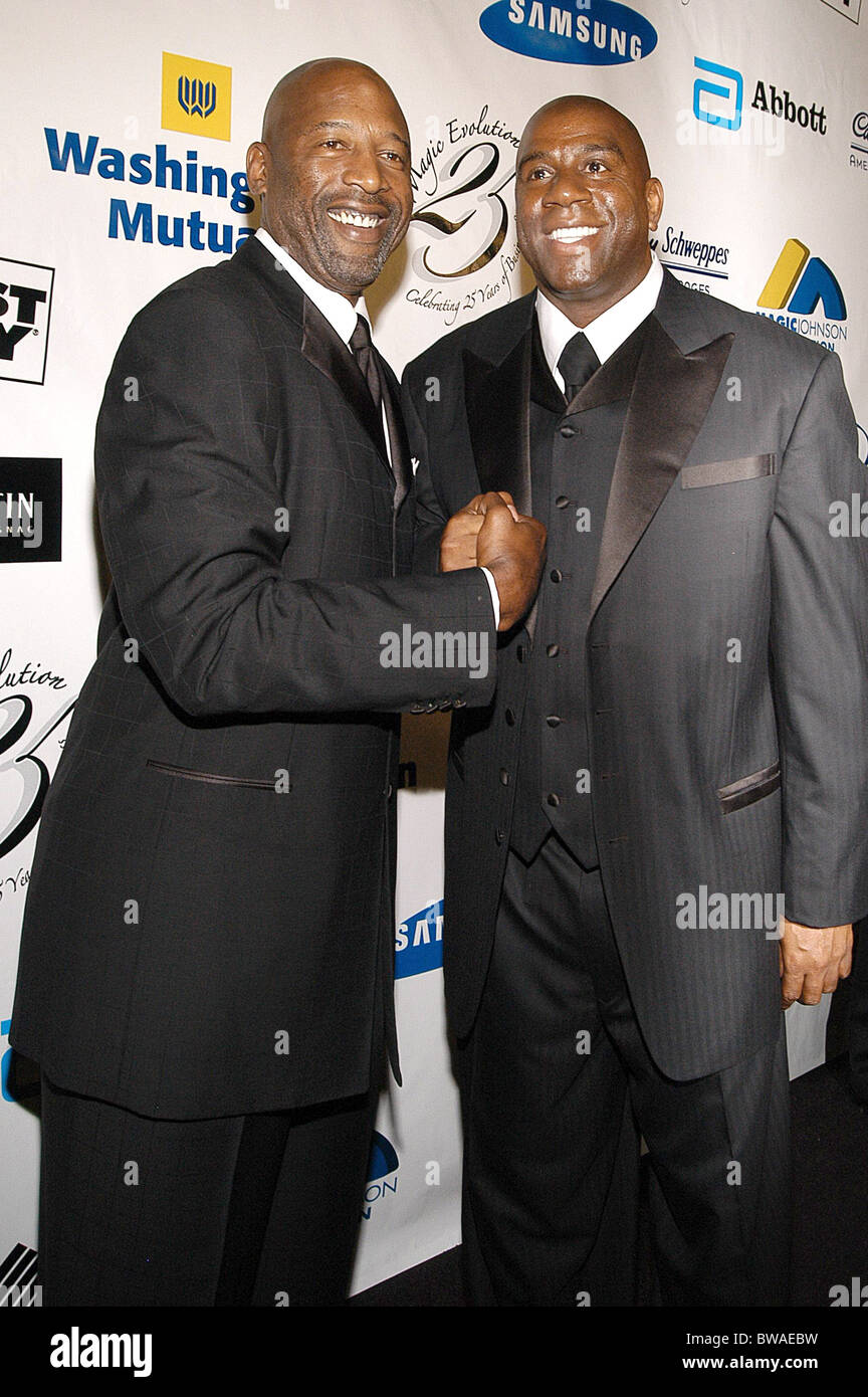 Earvin "Magic" Johnson feiert 25 Jahre Business-Gala Stockfoto