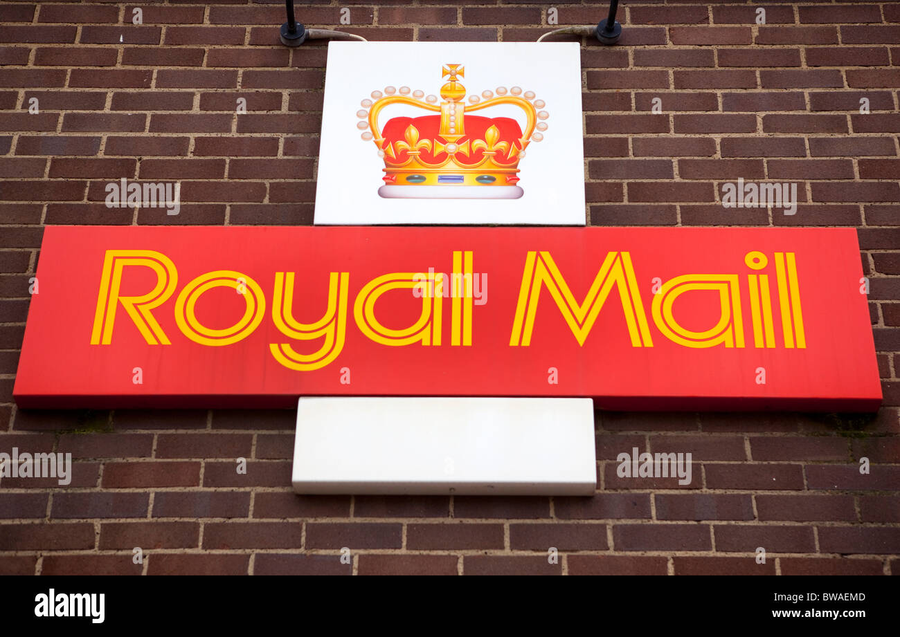 Royal Mail Zeichen Stockfoto