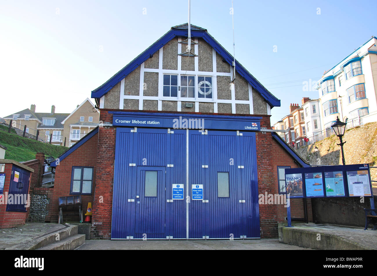 Cromer Rettungsstation, Cromer, Norfolk, England, Vereinigtes Königreich Stockfoto