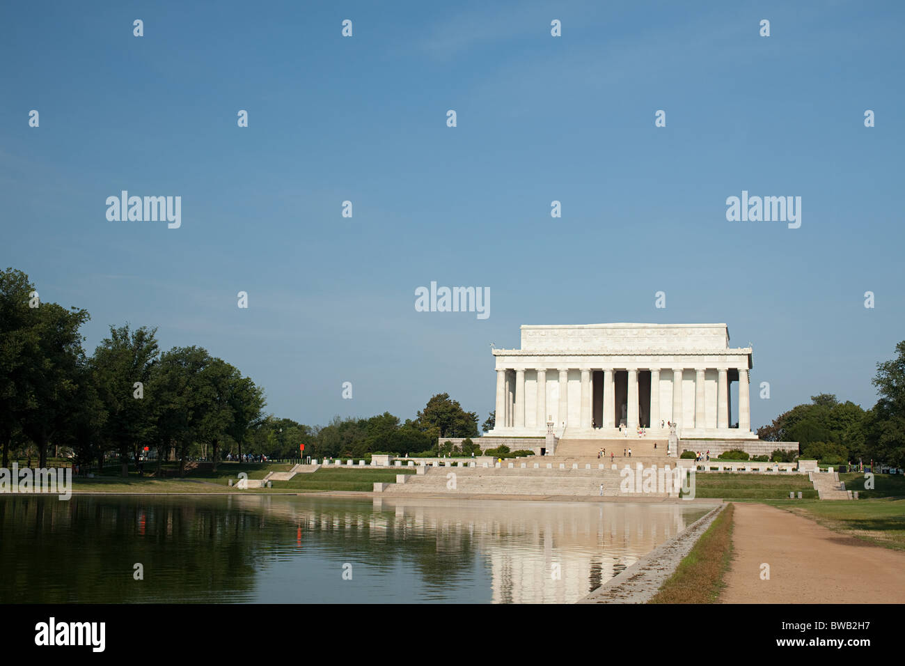 Lincoln Memorial und Reflexionsbecken, Washington DC, USA Stockfoto