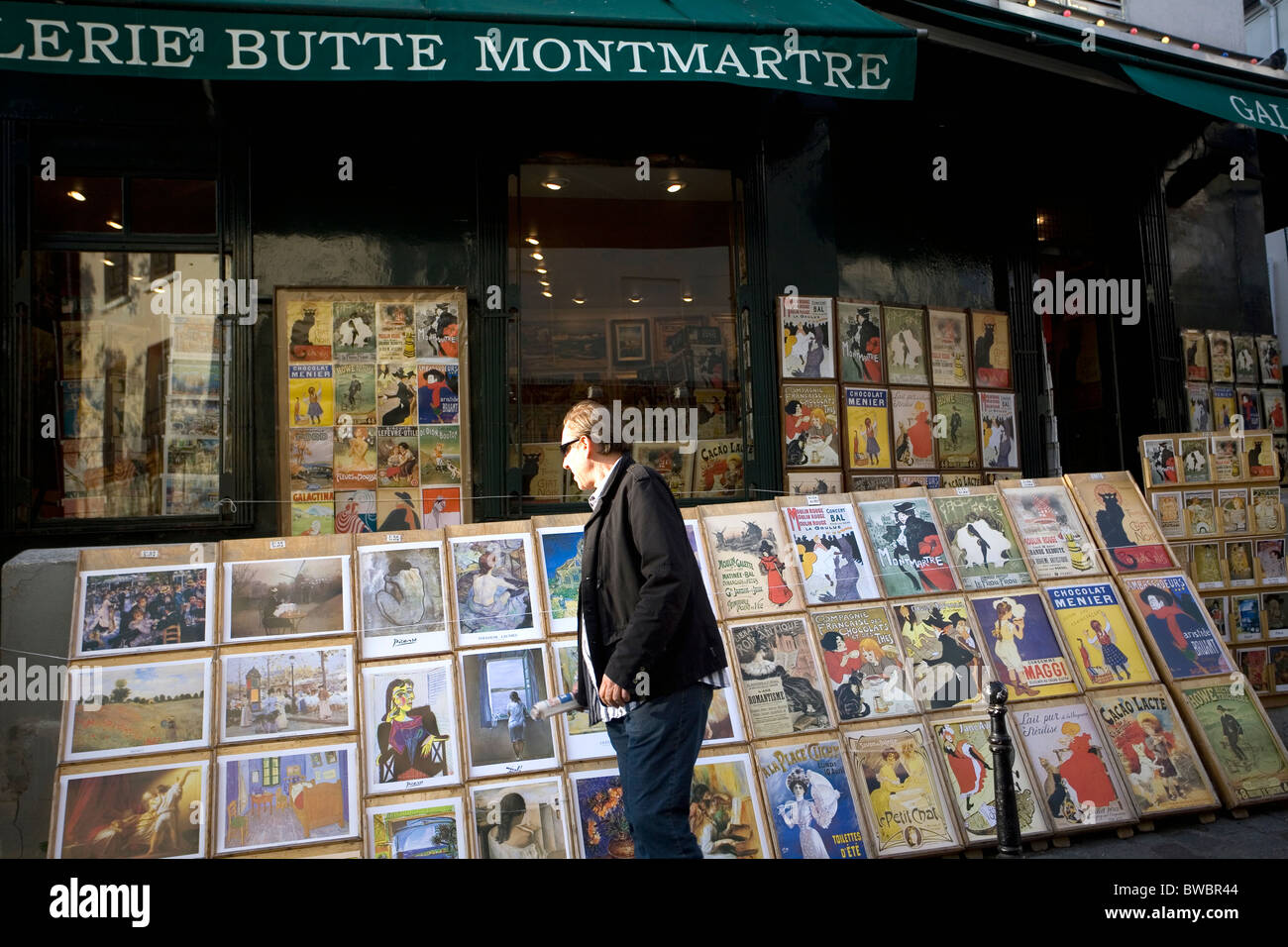 Souvenir-Shop in Montmartre Stockfoto