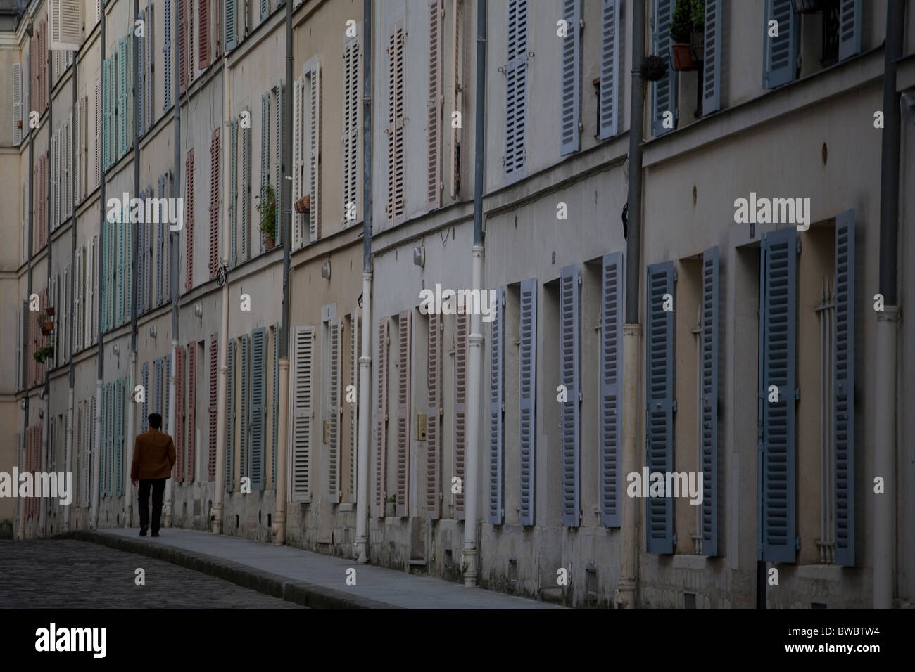 Straße in der Jean-Luc Godard-Film "Bout de Souffle" vorgestellt Stockfoto