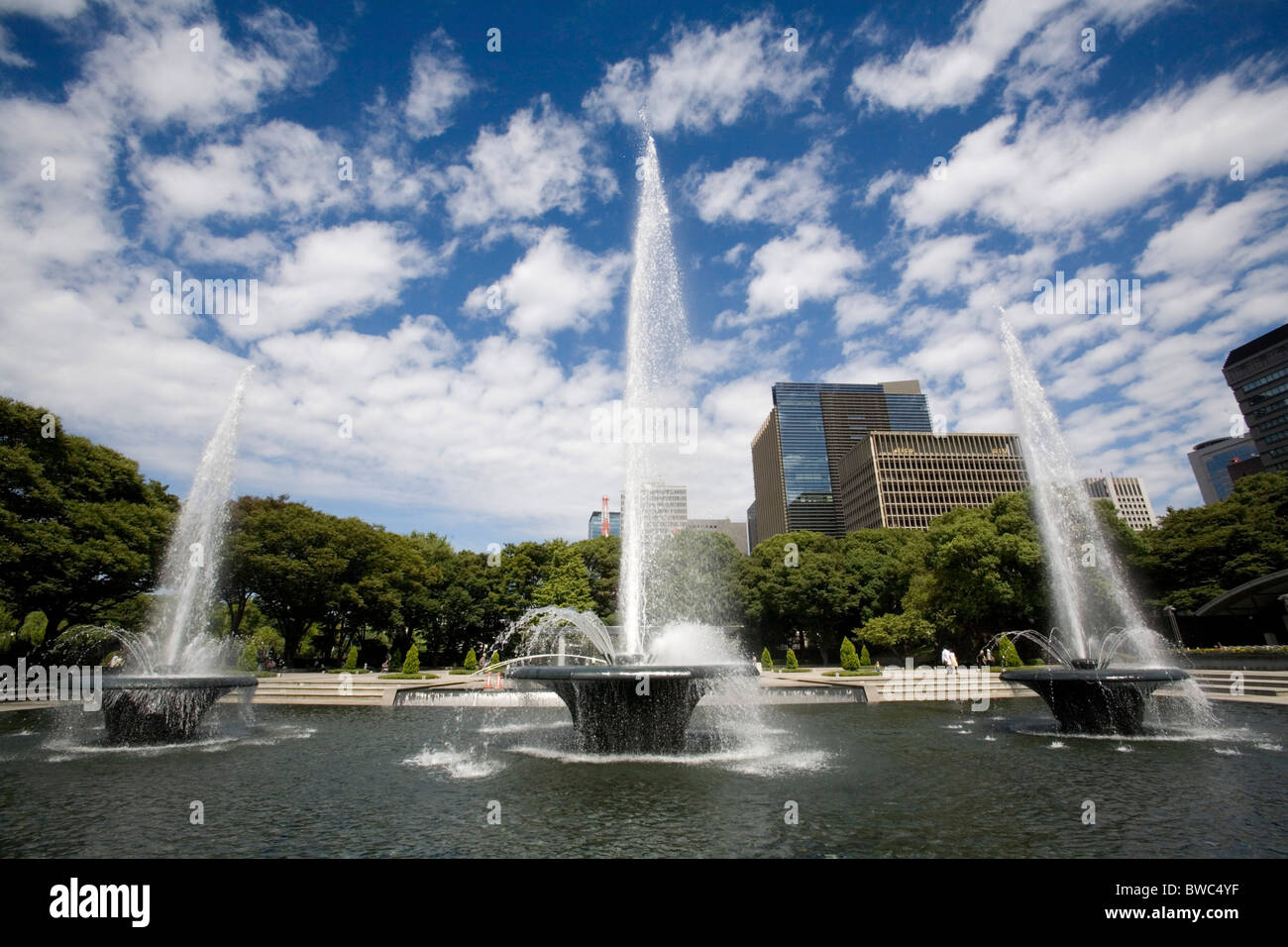 Wadakura Fountain Park, Chiyoda, Tokio, Japan Stockfoto