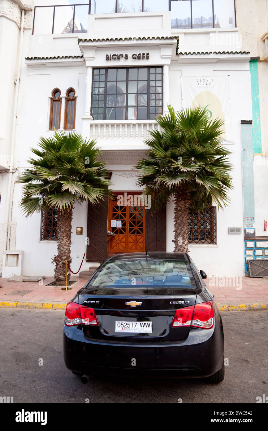 Exterieur des Rick's Cafe in Casablanca, Marokko. Stockfoto