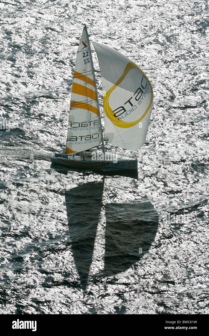 Figaro-Yacht in Transat Rennen nach Trinidad, März 2005 Stockfoto