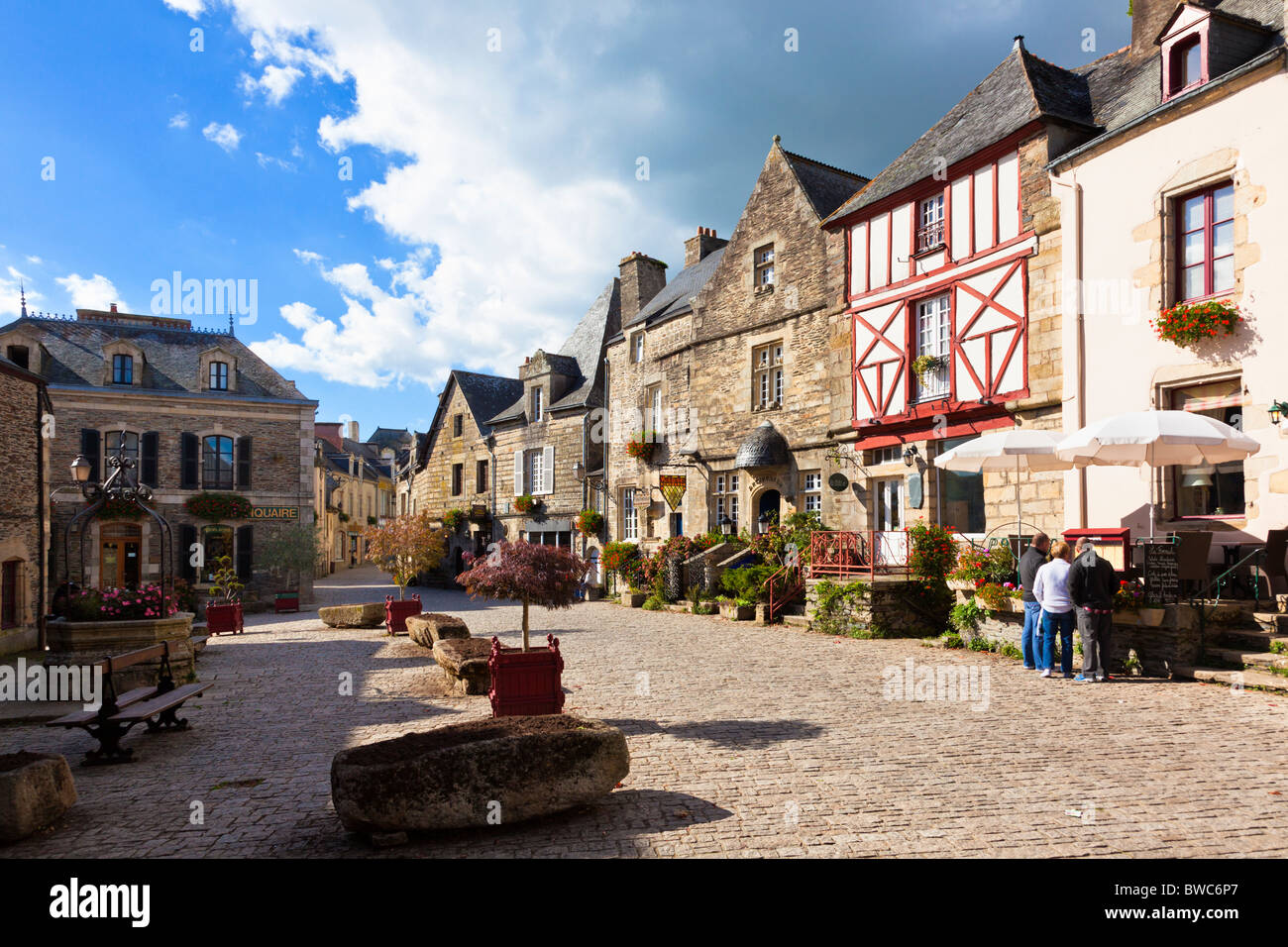 Rochefort En Terre Morbihan Bretagne Frankreich Europa Stockfoto