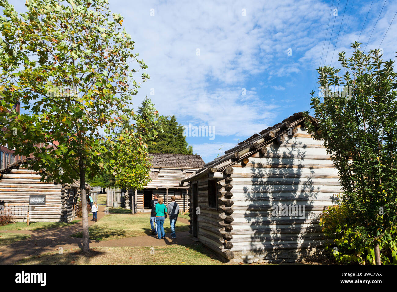 Fort Nashborough Riverfront Park, Bezirk, Nashville, Tennessee, USA Stockfoto
