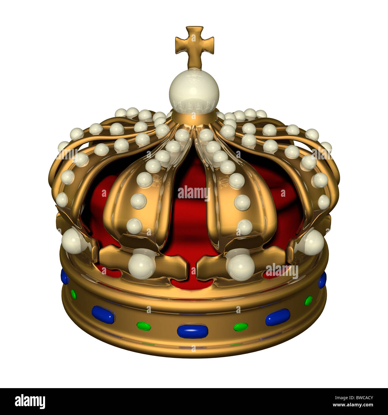 Krone des Königs. Stockfoto