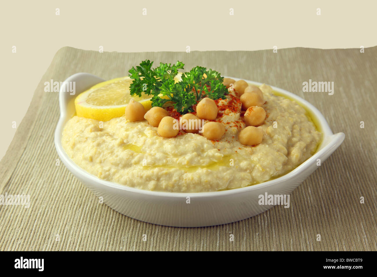 Hummus Stockfoto