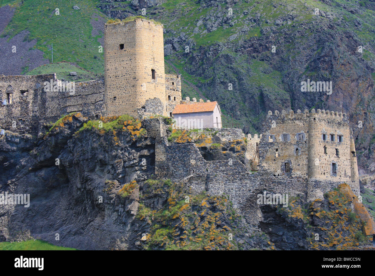 Mittelalterliche Burg von Khertvisi in Georgien, Caucasus Stockfoto