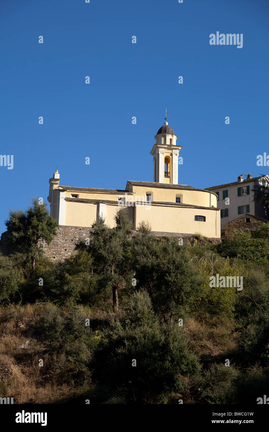 Saint Cervone in Poggio d'Oletta Corsica Stockfoto