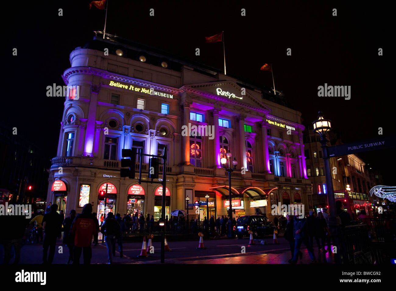 Trocadero Gebäude, Piccadilly Circus, Ripley's Believe it or not Museum Stockfoto