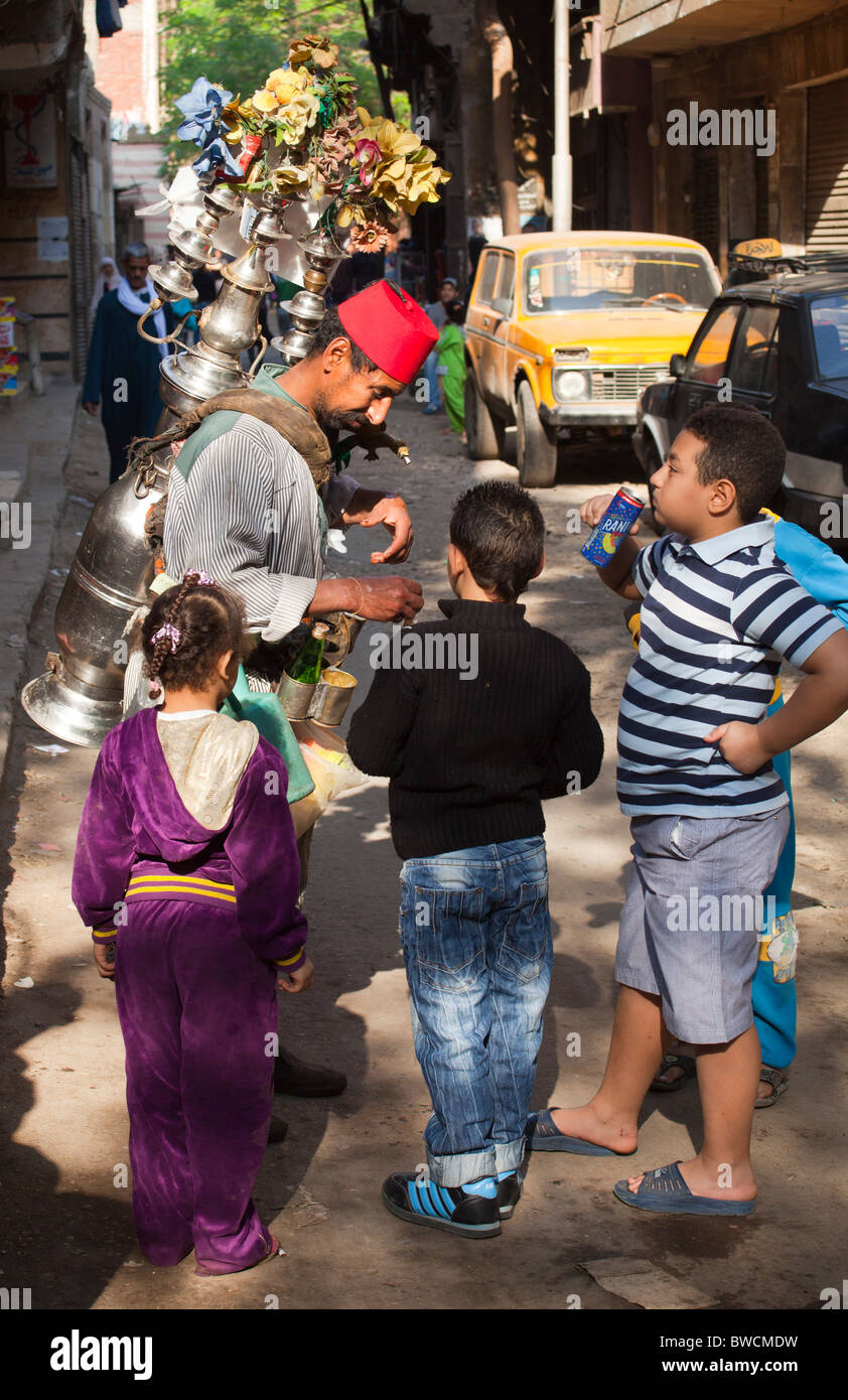 Trinken Sie Verkäufer, Kairo, Ägypten Stockfoto
