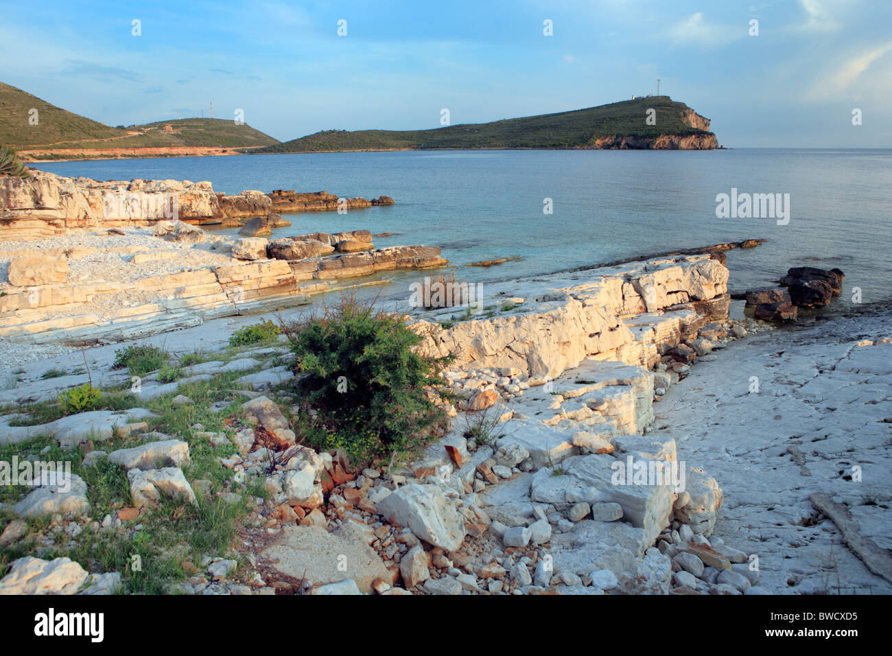 Porto Palermo Bucht, Kreis Vlora, Albanien Stockfoto