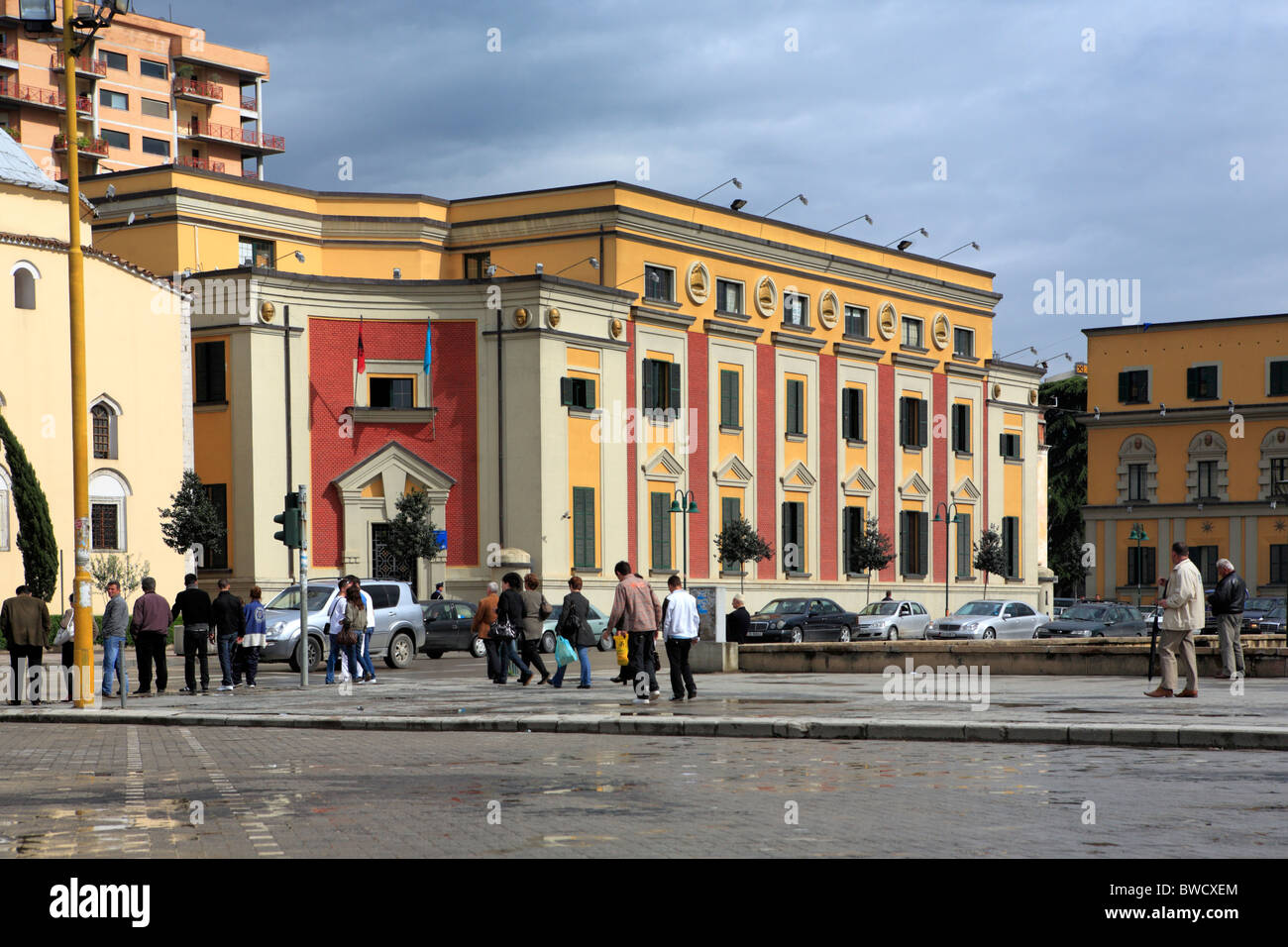 Skanderbeg-Platz, Tirana (Tirana), Albanien Stockfoto