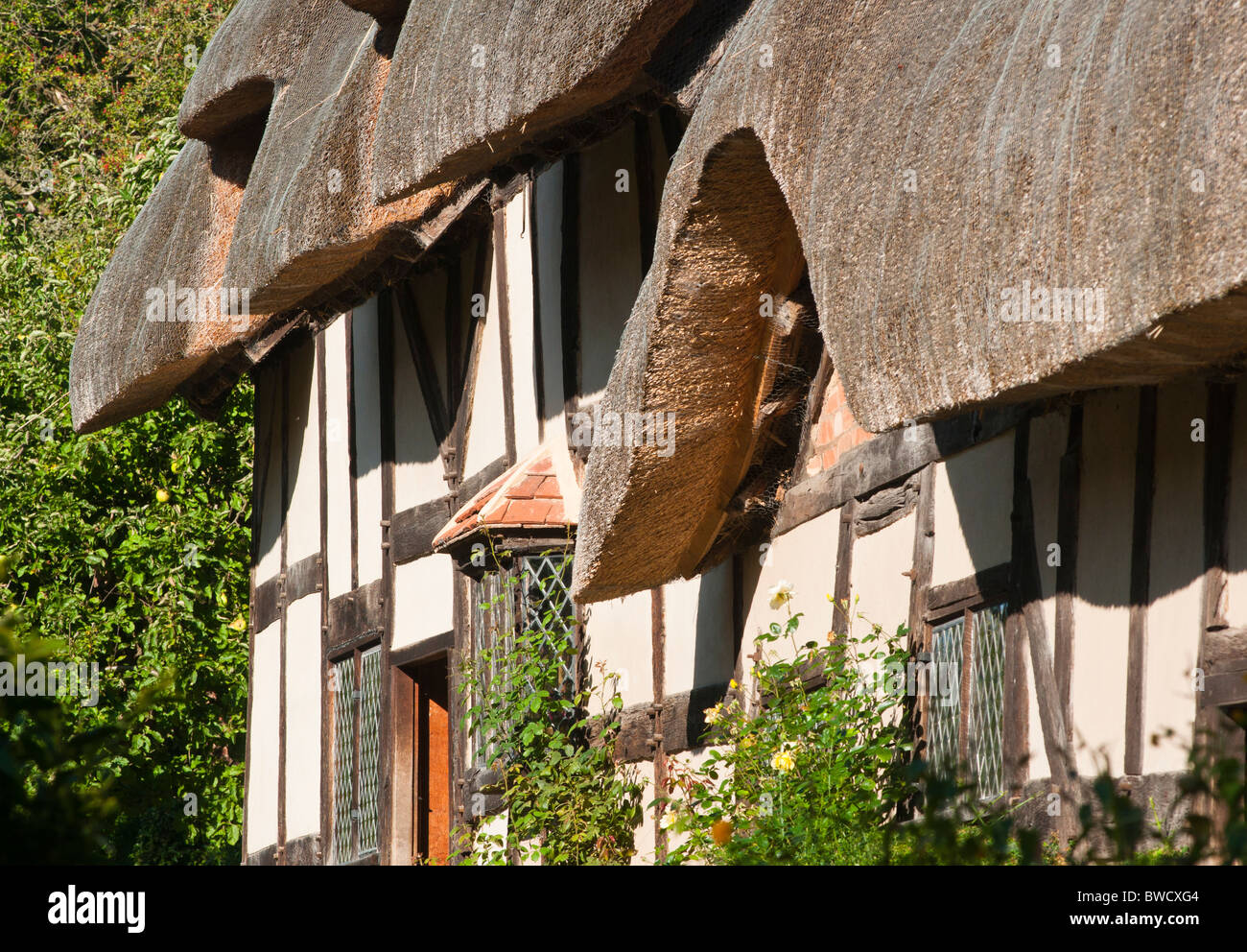 Anne Hathaway Hütte nach Hause, Ehefrau von William Shakespeare in Stratford-upon-Avon, Warwickshire. UK Stockfoto