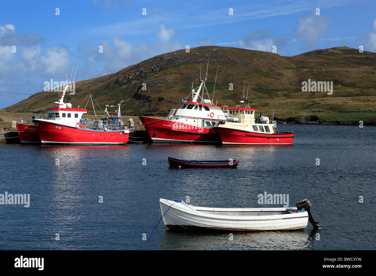 Cleggan Harbour, County Galway, Irland Stockfoto