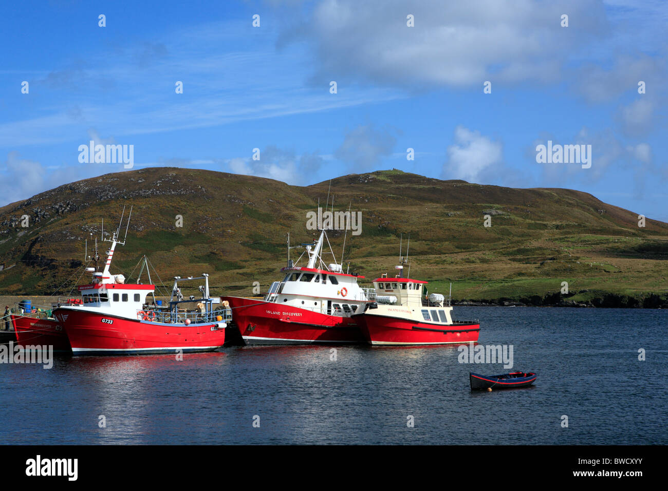 Cleggan Harbour, County Galway, Irland Stockfoto