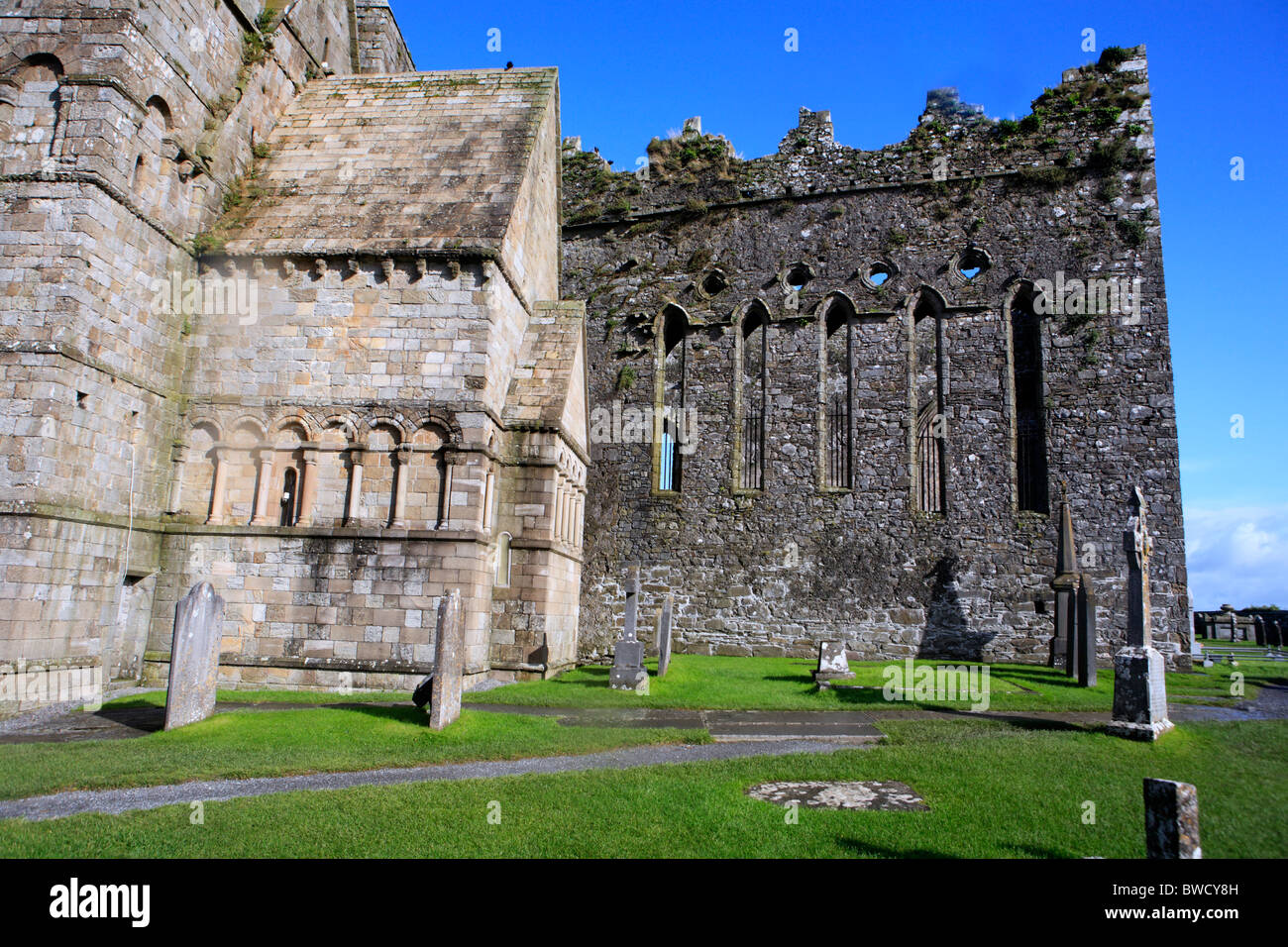 Cormac es Kapelle (1127-1134), Tipperary, Rock of Cashel, Irland Stockfoto