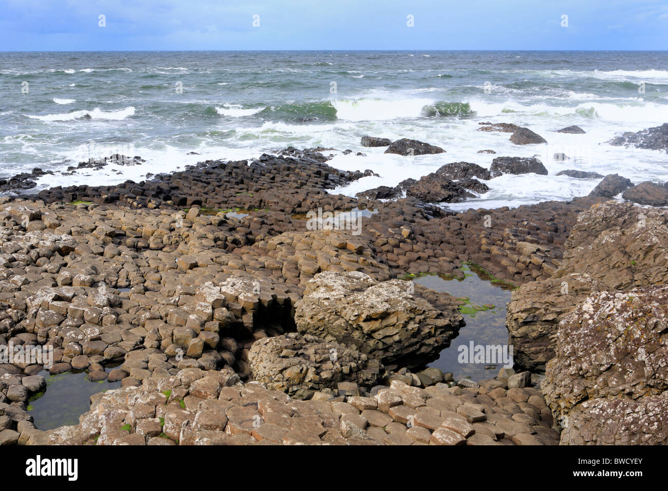 Giant es Causeway, Causeway-Küste, Nord-Irland Stockfoto